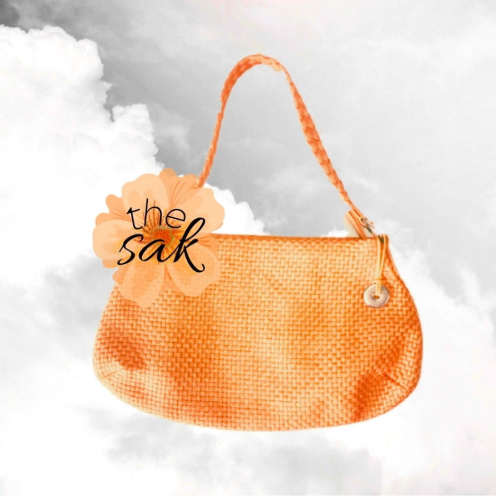 The Sak Orange Woven Hobo